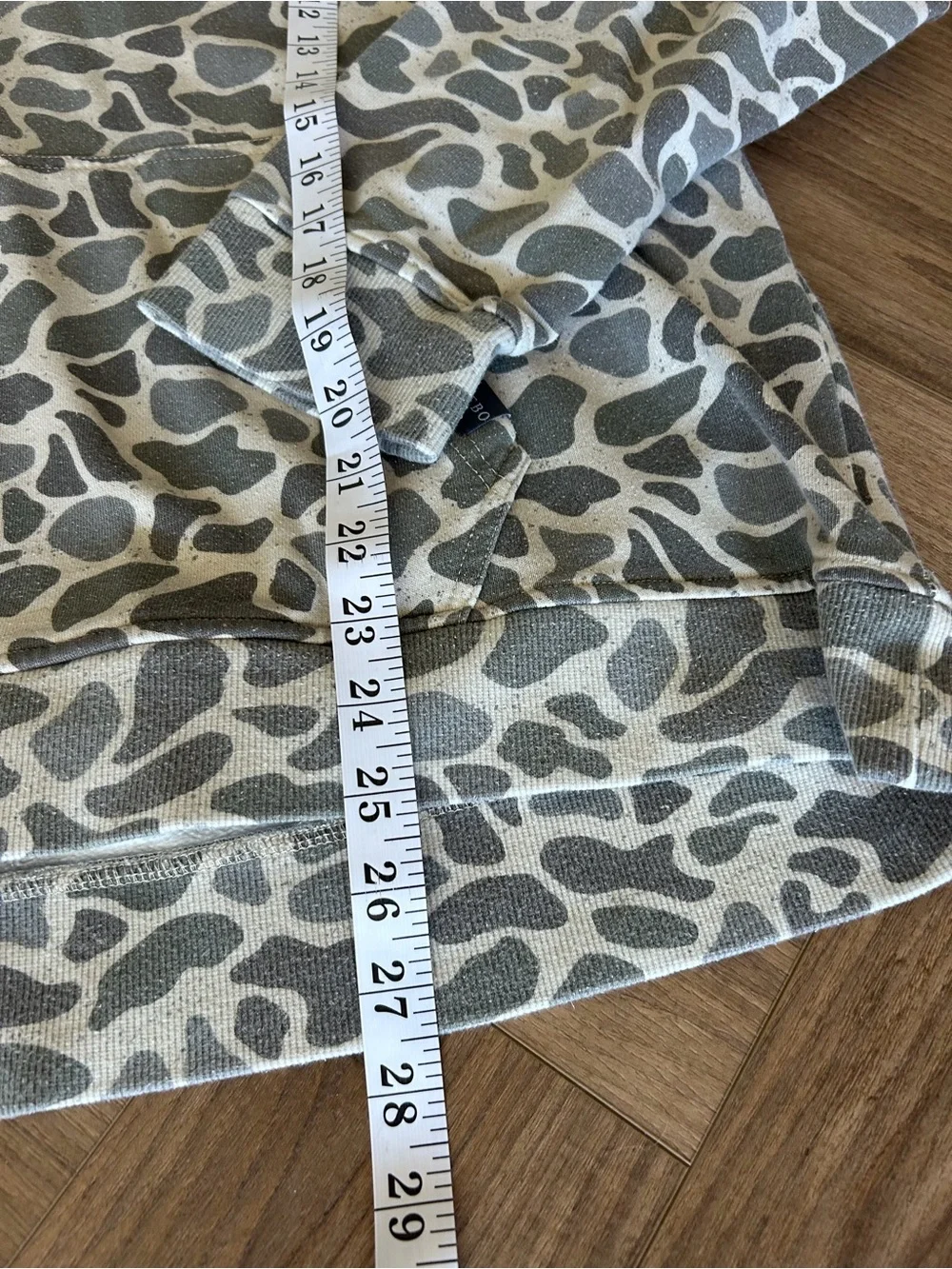 Burlebo vintage camo hoodie with graphic kids XL